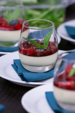 Dessert i glass